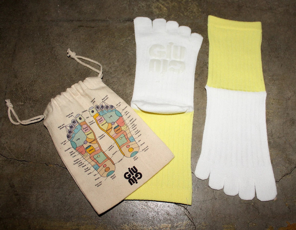 AIR Reflexology Sock in Bleach/Chamomile