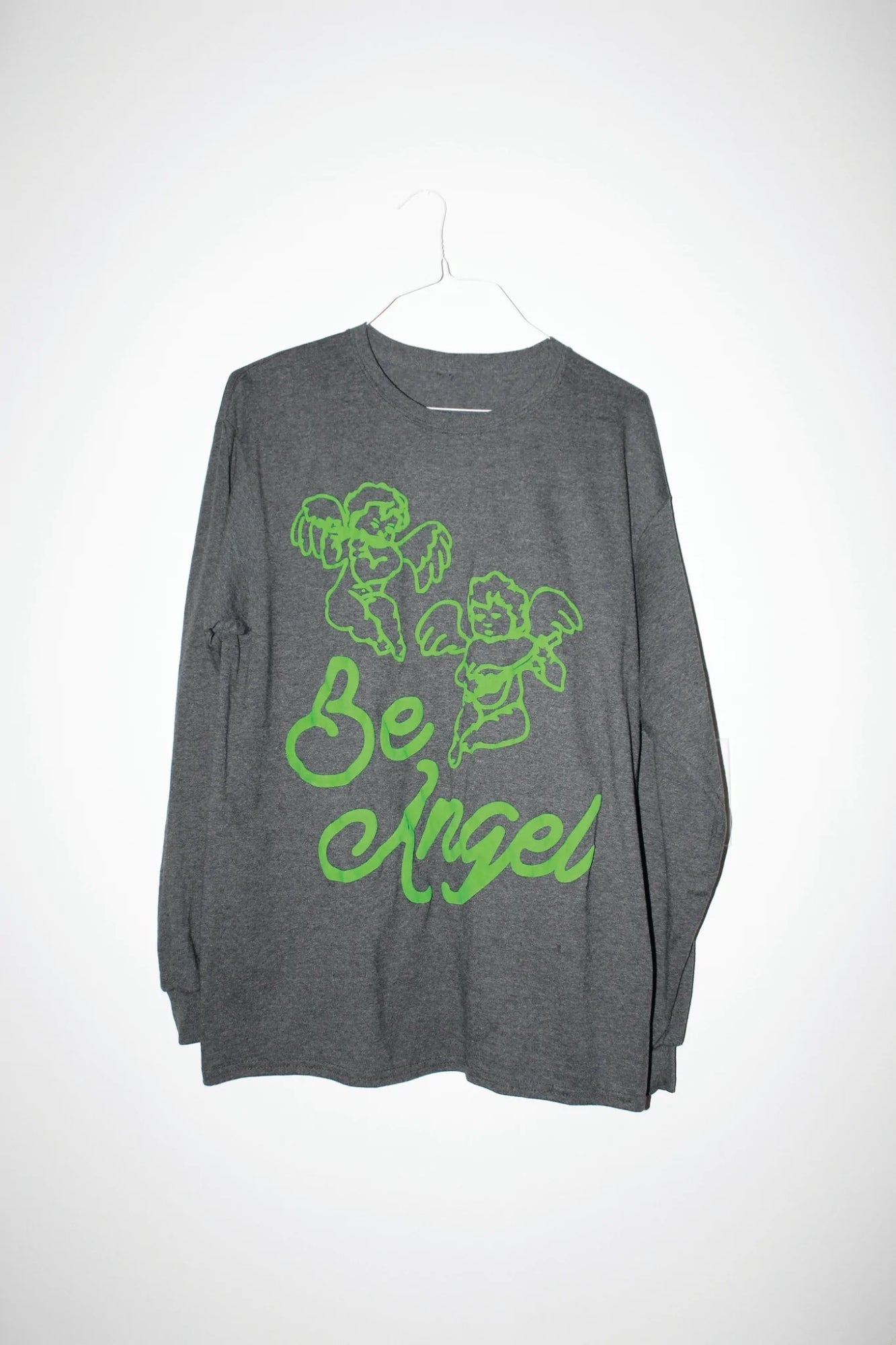 Be Angel Tee in Charcoal/Celery